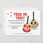 Halloween Trick or Treat Snoep Skull Kaart (Voorkant)