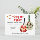 Halloween Trick or Treat Snoep Skull Kaart (Staand voorkant)