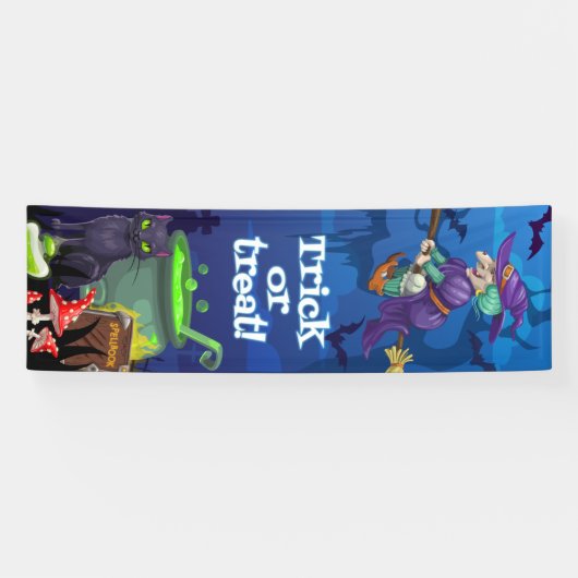 Halloween - Trick or treat Spandoek (Horizontaal)