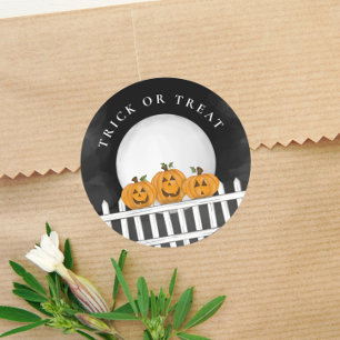 Halloween Trick or treat Spooky Ghost Cute Favor Ronde Sticker