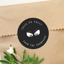 Halloween Trick or treat Spooky Ghost Cute Favor Ronde Sticker