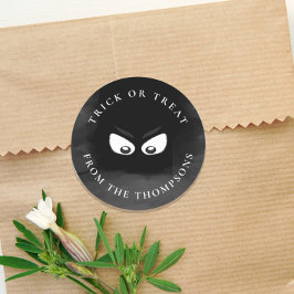 Halloween Trick or treat Spooky Ghost Cute Favor Ronde Sticker