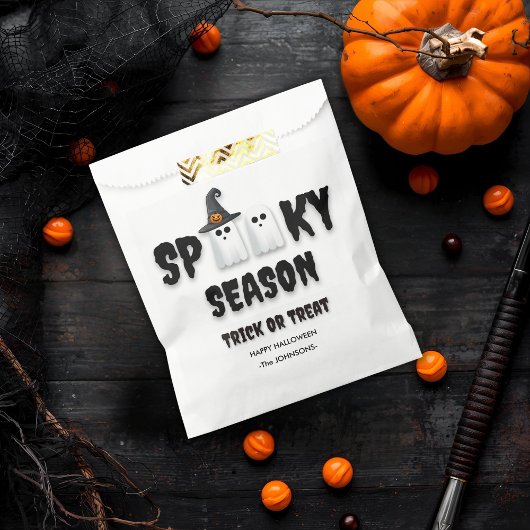 Halloween Trick or treat - Spooky Season Ghosts Bedankzakje