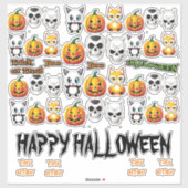 Halloween Trick or treat Sticker (Vel)