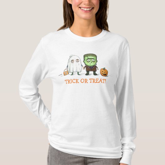 Halloween Trick or treat T-shirt (Voorkant)