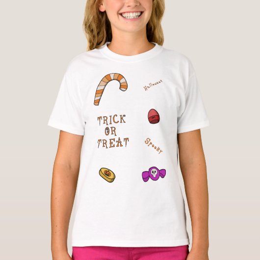Halloween Trick or treat T-shirt (Voorkant)