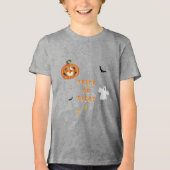Halloween Trick or treat Tri-Blend Shirt (Voorkant)