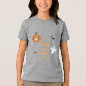 Halloween Trick or treat Tri-Blend Shirt (Voorkant)