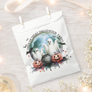 HALLOWEEN Trick Or Treat Twee Geesten Met Pompoene Bedankzakje