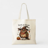 Halloween Trick or treat Uil in een heks Pet Tote Bag (Achterkant)