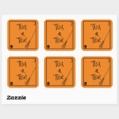 Halloween Trick or treat Vierkante Sticker (Vel)