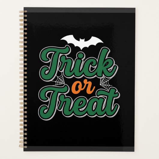 Halloween Trick or Treat Vleermuis Webdesign_1 Planner (Voorkant)