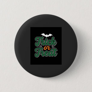 Halloween Trick or Treat Vleermuis Webdesign_1 Ronde Button 5,7 Cm