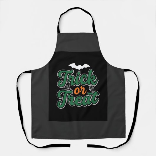 Halloween Trick or Treat Vleermuis Webdesign_1 Schort (Voorkant)