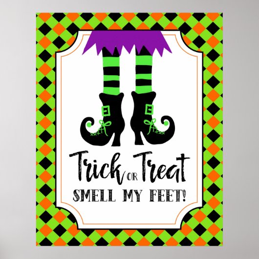 halloween trick or treat voor gebaren poster (Voorkant)