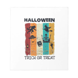 Halloween Trick Or Treat Weerwolf Heks Skelet U Notitieblok
