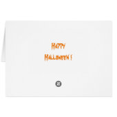 Halloween Trick or treat Wenskaart (Achterkant Horizontaal)