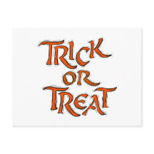Halloween Trick or treat Words