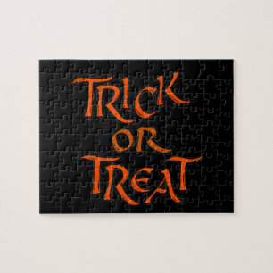 Halloween Trick or treat Words Legpuzzel