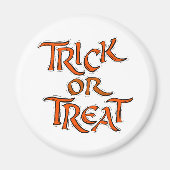 Halloween Trick or treat Words Magneet (Voorkant)