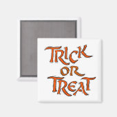 Halloween Trick or treat Words Magneet (Voorkant / Achterkant)