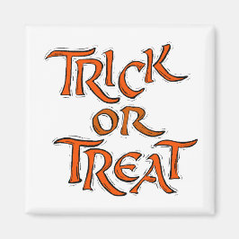 Halloween Trick or treat Words Magneet