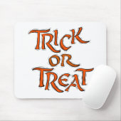 Halloween Trick or treat Words Muismat (Met muis)