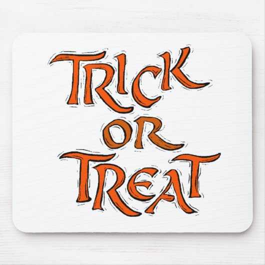 Halloween Trick or treat Words Muismat (Voorkant)