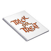 Halloween Trick or treat Words Notitieboek (Rechterzijde)
