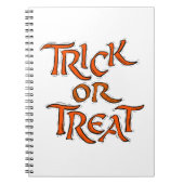 Halloween Trick or treat Words Notitieboek (Voorkant)