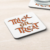 Halloween Trick or treat Words Onderzetter (Linkerzijde)