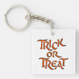 Halloween Trick or treat Words Sleutelhanger