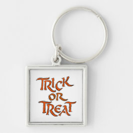 Halloween Trick or treat Words Sleutelhanger