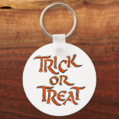 Halloween Trick or treat Words Sleutelhanger (Voorkant)
