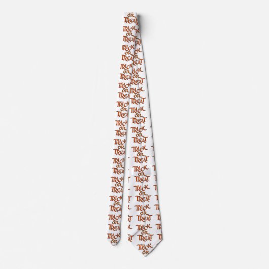 Halloween Trick or treat Words Stropdas (Achterkant)