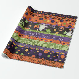Halloween Trick or treat Wrapping Paper Gift Wrap Cadeaupapier