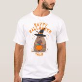 Halloween Trick-or-Treating Armadillo Witch Texas T-shirt (Voorkant)