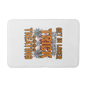 Halloween Trick Or Treating Vintage Typografie Des Badmat