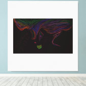 Halloween Trickster Spirit Stretched Canvas Art (Insitu (Houten vloer))
