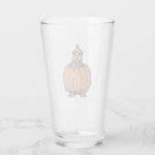 Halloween Trinkglas Taube Glas (Achterkant)