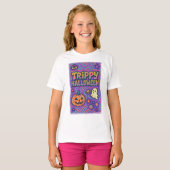 Halloween Trippy Kleurrijke Retro Kleding unisex T-shirt (Voorkant volledig)
