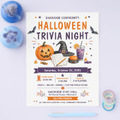 Halloween Trivia Night Gemeenschapsflyer Flyer (Enkel)