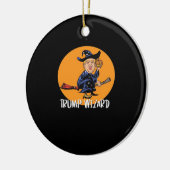 Halloween troef tovenaar grappige klassieker keramisch ornament (Links)
