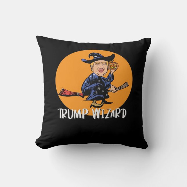 Halloween troef tovenaar grappige klassieker kussen (Voorkant)