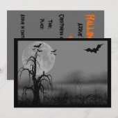 Halloween-, Trouw-, Sweet Sixteen-uitnodiging Kaart (Voorkant / Achterkant)