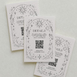 Halloween Trouwdetails Qr Code Informatiekaartje