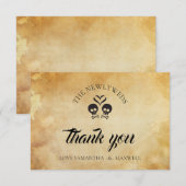 Halloween Trouwkaart Bedankt Notitiekaartje (Voorkant / Achterkant)