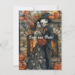 Halloween Trouwkaart Save The Date Kaart