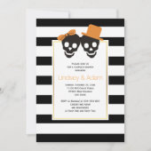 Halloween trouwparen douchen kaart (Voorkant)