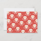 Halloween Trouwpijl teken rsvp reactie kaarten (Achterkant)